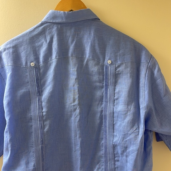 Mens linen cabana top - Picture 5 of 8